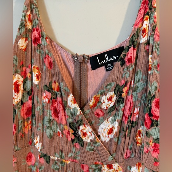 Lulus Everlasting Bliss Blush Floral Print Maxi Dress. - Picture 3 of 6